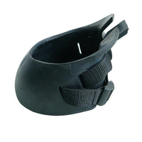 HKM-1450045 Rubber Horse Hoof Boots for Wound Care and Protection - Black, Sizes S to XL