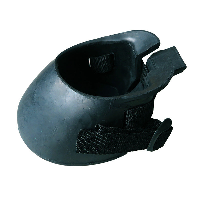 HKM-1450045 Rubber Horse Hoof Boots for Wound Care and Protection - Black, Sizes S to XL