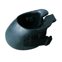 HKM-1450045 Rubber Horse Hoof Boots for Wound Care and Protection - Black, Sizes S to XL