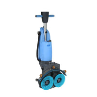 HKM-145107 18-Inch Walk-Behind Mini Floor Scrubber with Dual Brushes for Efficient Cleaning