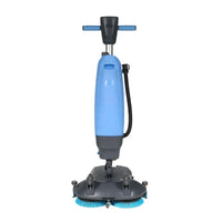 HKM-145107 18-Inch Walk-Behind Mini Floor Scrubber with Dual Brushes for Efficient Cleaning