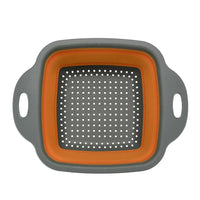 HKM-145235 Collapsible TPR Folding Drain Basket for Fruit and Vegetable Washing and Kitchen Storage