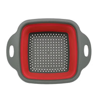 HKM-145235 Collapsible TPR Folding Drain Basket for Fruit and Vegetable Washing and Kitchen Storage