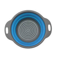 HKM-145235 Collapsible TPR Folding Drain Basket for Fruit and Vegetable Washing and Kitchen Storage