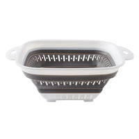 HKM-145235 Collapsible TPR Folding Drain Basket for Fruit and Vegetable Washing and Kitchen Storage