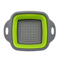 HKM-145235 Collapsible TPR Folding Drain Basket for Fruit and Vegetable Washing and Kitchen Storage