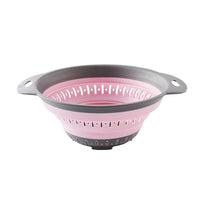 HKM-145235 Collapsible TPR Folding Drain Basket for Fruit and Vegetable Washing and Kitchen Storage