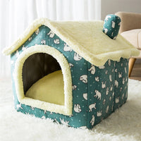 HKM-1452605 Cozy Coral Fleece Dog and Cat Bed ¨C Universal Four Seasons Pet House
