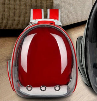 HKM-1454781 Expandable Transparent Mesh Pet Backpack for Pets Up to 6kg - Various Colors Available