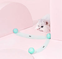 HKM-1455805 Intelligent Rotating Ball Teaser Toy for Cats and Kittens - Automatic Rolling Pet Toy with Bionic Motion