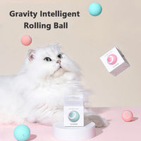 HKM-1455805 Intelligent Rotating Ball Teaser Toy for Cats and Kittens - Automatic Rolling Pet Toy with Bionic Motion