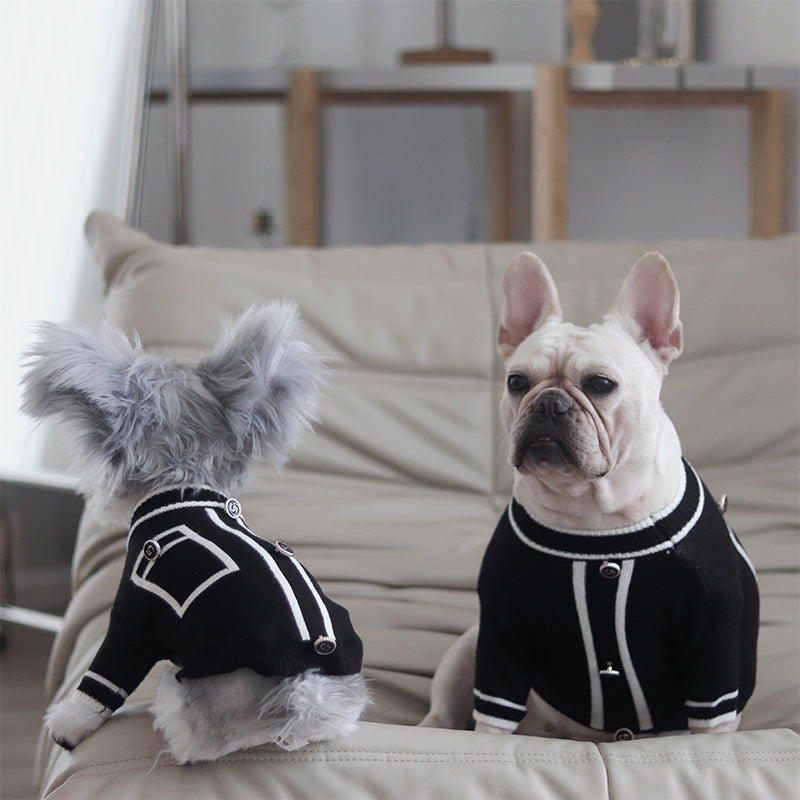 HKM-1456317 Warm Wool Dog Sweater in Country Style - Available in Multiple Sizes