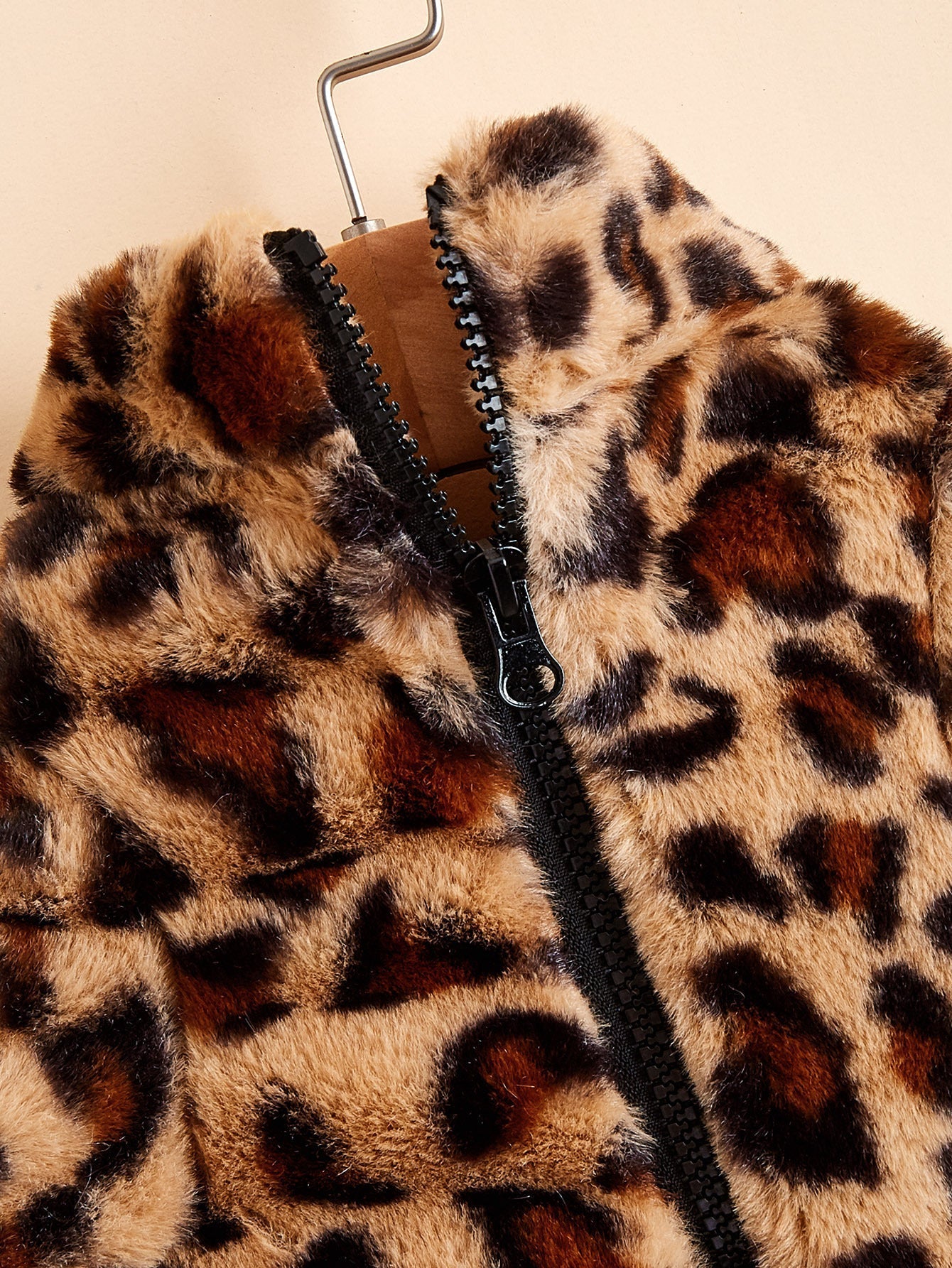 HKM-1456701 Warm Leopard Print Dog Jacket for Small to XXL Sizes