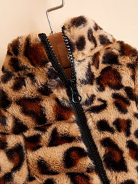 HKM-1456701 Warm Leopard Print Dog Jacket for Small to XXL Sizes