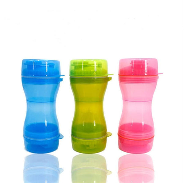 HKM-145683 Dual-Use Pet Water and Food Cups - 330ml Water and 280ml Food Storage, BPA-Free Material