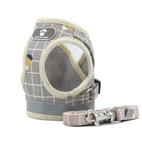 HKM-1458109 Lightweight Dog Traction Rope Vest with 1.2m Flat Rope in Multiple Colors for Small Breeds