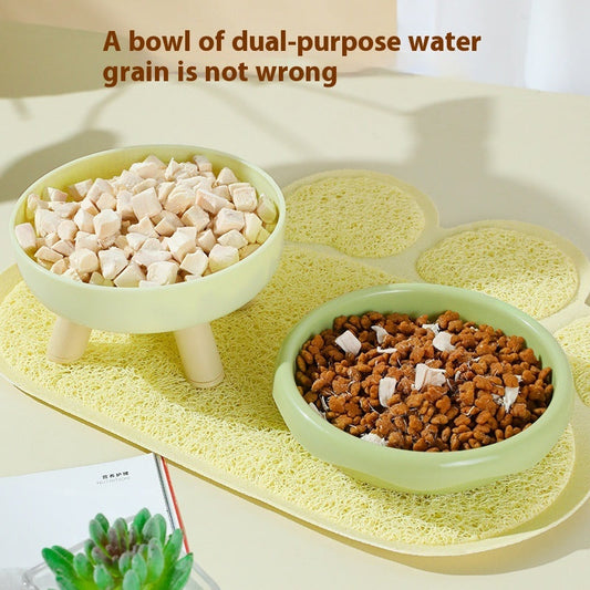 HKM-1458493 Donut and Pig Nose Cat Bowls in Various Colors - 300ml Pet Food Holders