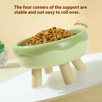 HKM-1458493 Donut and Pig Nose Cat Bowls in Various Colors - 300ml Pet Food Holders