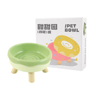HKM-1458493 Donut and Pig Nose Cat Bowls in Various Colors - 300ml Pet Food Holders