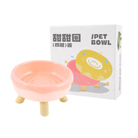 HKM-1458493 Donut and Pig Nose Cat Bowls in Various Colors - 300ml Pet Food Holders