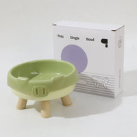 HKM-1458493 Donut and Pig Nose Cat Bowls in Various Colors - 300ml Pet Food Holders