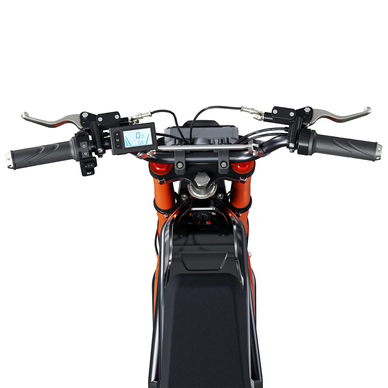 HKM-146003 Full Suspension Electric Hybrid Bike with 1500W Motor, 14-Inch Aluminum Frame, Hydraulic Disc Brakes, and LCD Display
