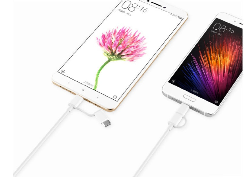 HKM-146067 High-Speed 1m 2-in-1 Charging Cable for Android Devices