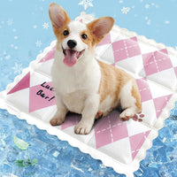 HKM-1461565 Cooling Pet Mat for Dogs and Cats - Portable, Breathable Sleeping Pad with Non-Toxic PVC, Ideal for Indoor and Outdoor Use