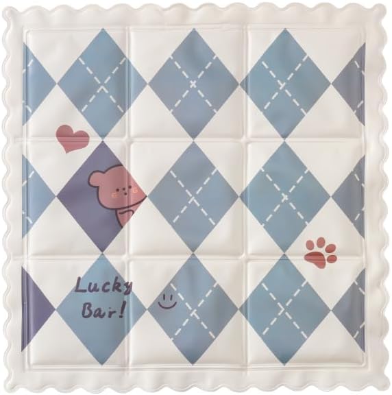 HKM-1461565 Cooling Pet Mat for Dogs and Cats - Portable, Breathable Sleeping Pad with Non-Toxic PVC, Ideal for Indoor and Outdoor Use
