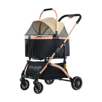HKM-146195 Collapsible Dog and Cat Stroller for Convenient Pet Transport