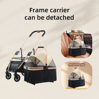 HKM-146195 Collapsible Dog and Cat Stroller for Convenient Pet Transport