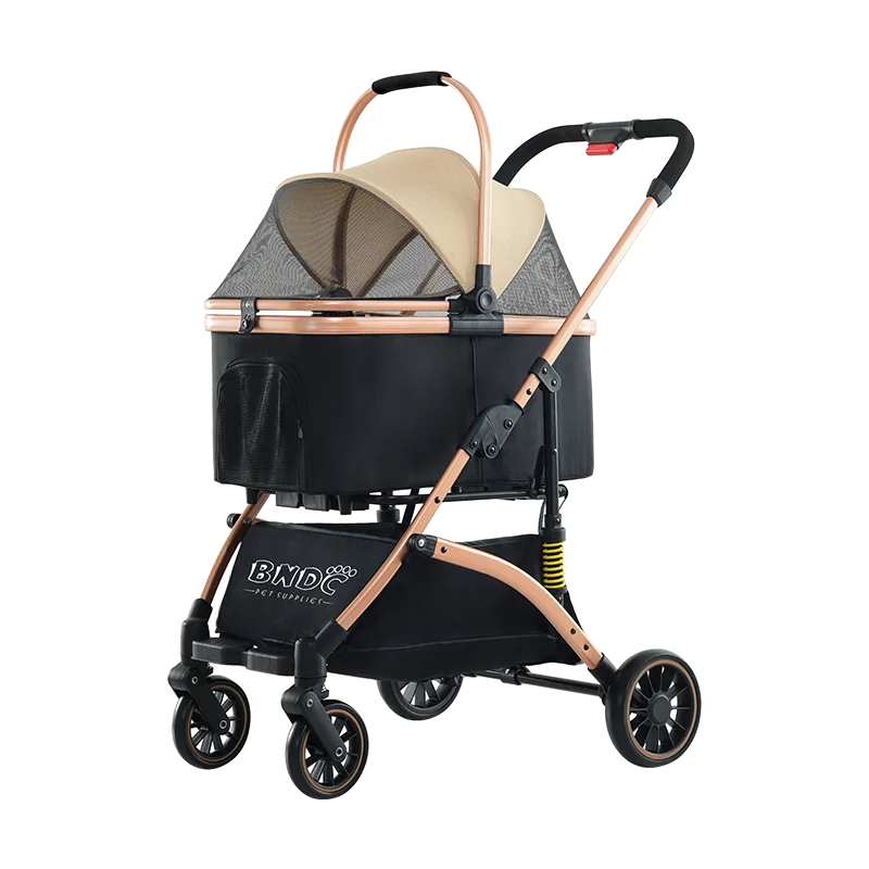 HKM-146195 Collapsible Dog and Cat Stroller for Convenient Pet Transport