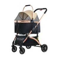 HKM-146195 Collapsible Dog and Cat Stroller for Convenient Pet Transport