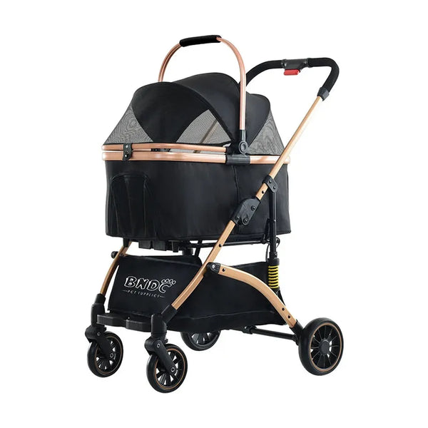 HKM-146195 Collapsible Dog and Cat Stroller for Convenient Pet Transport