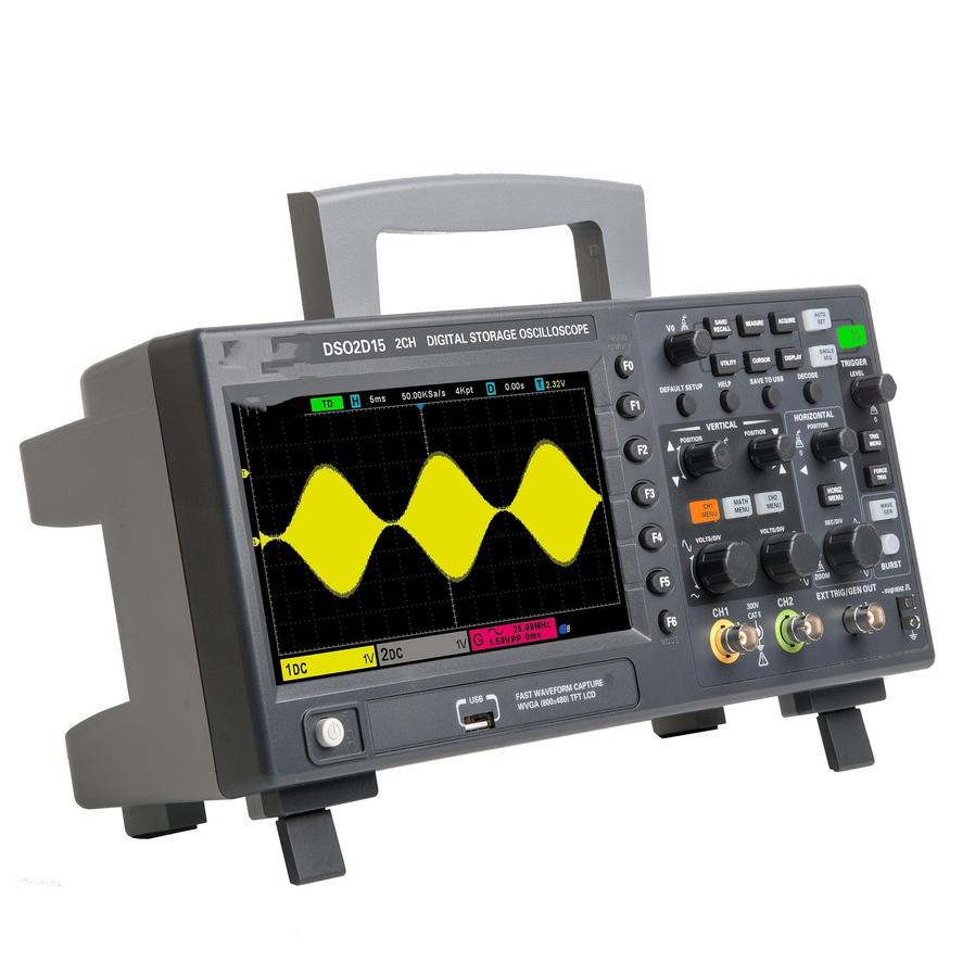 HKM-146195 Digital Storage Oscilloscope DSO2D10 with Built-in Signal Generator for Accurate Waveform Analysis
