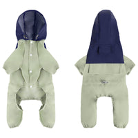 HKM-1462717 Waterproof and Dustproof Shell Jacket for Small to Medium Dogs in Khaki, Light Green, Army Green, and Orange