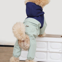 HKM-1462717 Waterproof and Dustproof Shell Jacket for Small to Medium Dogs in Khaki, Light Green, Army Green, and Orange