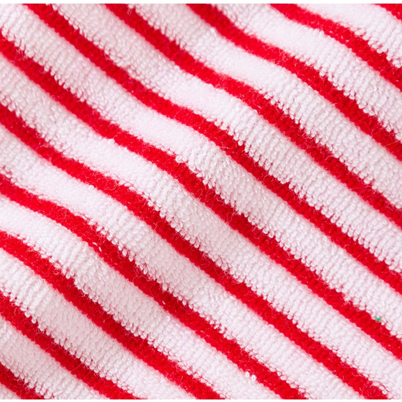 HKM-1462845 Striped Terry Pet Top for Small to Medium Dogs and Cats, Soft and Cozy Fleece Clothing for Fall and Winter