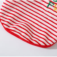 HKM-1462845 Striped Terry Pet Top for Small to Medium Dogs and Cats, Soft and Cozy Fleece Clothing for Fall and Winter