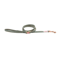 HKM-1463869 Pet Chest Harness and Leash with Lattice Design - Available in Plaid Orange and Matcha Green