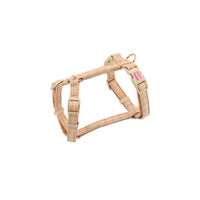 HKM-1463869 Pet Chest Harness and Leash with Lattice Design - Available in Plaid Orange and Matcha Green