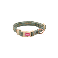 HKM-1463869 Pet Chest Harness and Leash with Lattice Design - Available in Plaid Orange and Matcha Green