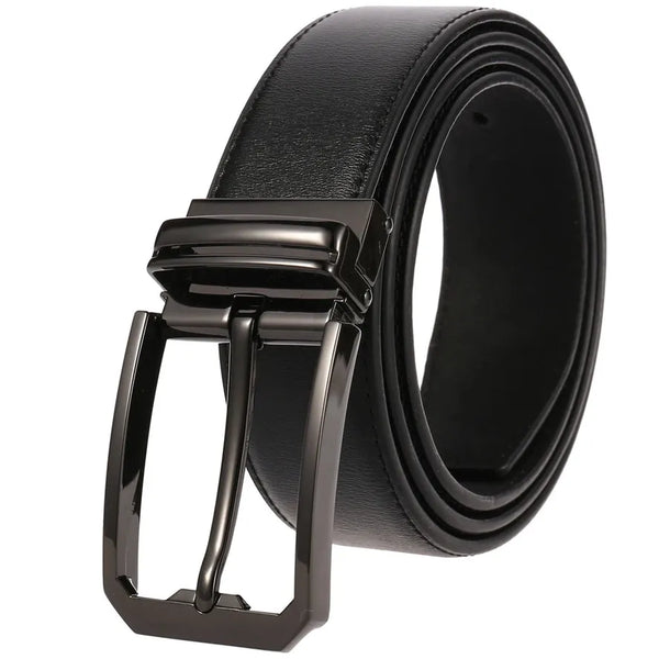 HKM-146387 Genuine Cowhide Leather Pin Buckle Belt for Men – Model LY35-3557-3