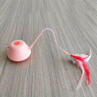 HKM-1464893 LED Infrared Cat Toy Stick - Interactive Plastic Pet Play Tool in Pink and Green