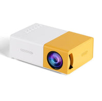 HKM-146515 Compact Mini Projector YG-300 for Home Entertainment and Travel with LED Light Source and Multiple Inputs