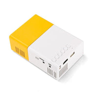 HKM-146515 Compact Mini Projector YG-300 for Home Entertainment and Travel with LED Light Source and Multiple Inputs