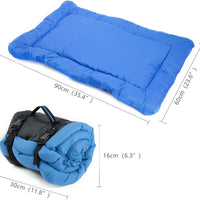 HKM-1465533 Portable Waterproof Dog Bed for Camping and Travel - Non-Slip, Foldable, Easy to Clean Mat for Dogs and Cats