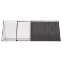 HKM-1465661 Anthracite Galvanized Steel Rabbit Cage 201.5x80 cm with Safety Features