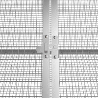 HKM-1465661 Anthracite Galvanized Steel Rabbit Cage 201.5x80 cm with Safety Features