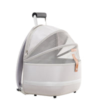 HKM-1466301 Portable Canvas Cat Backpack for Pets Up to 15 kg - Medium Soft Design in Gray